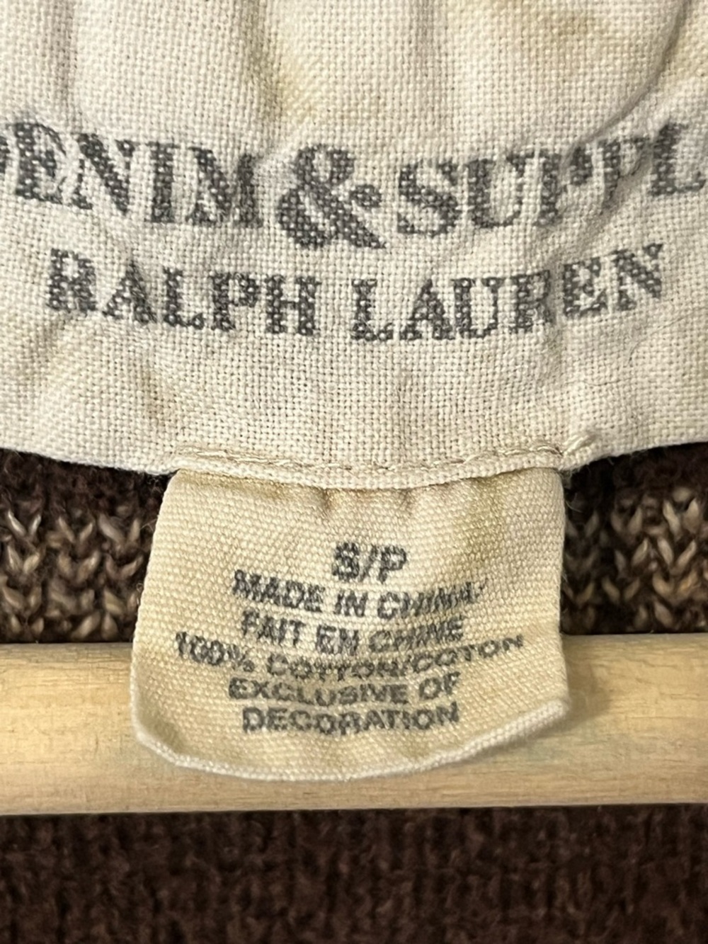 Vintage Ralph Lauren Denim & Supply V-neck Sweater Aztec Southwest Women’s S 90s - Picture 6 of 6
